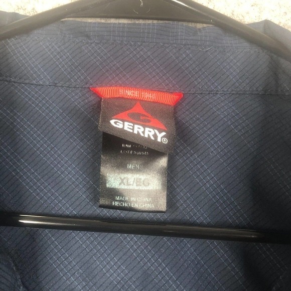 Gerry Camp Shirt Adult Extra Large Polyester Short Sleeve Button Up Outdoor Mens - Picture 6 of 12